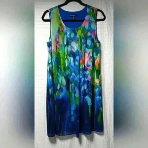 Claire Desjardins Wearable Art Sleeveless Dress. Ladies  size M